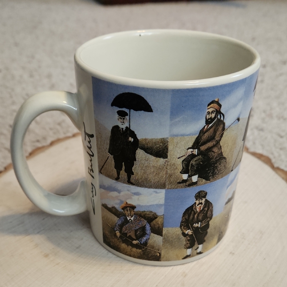 Guy Buffet California Pottery The Pursuit Of Leisure Golf Design Mug
